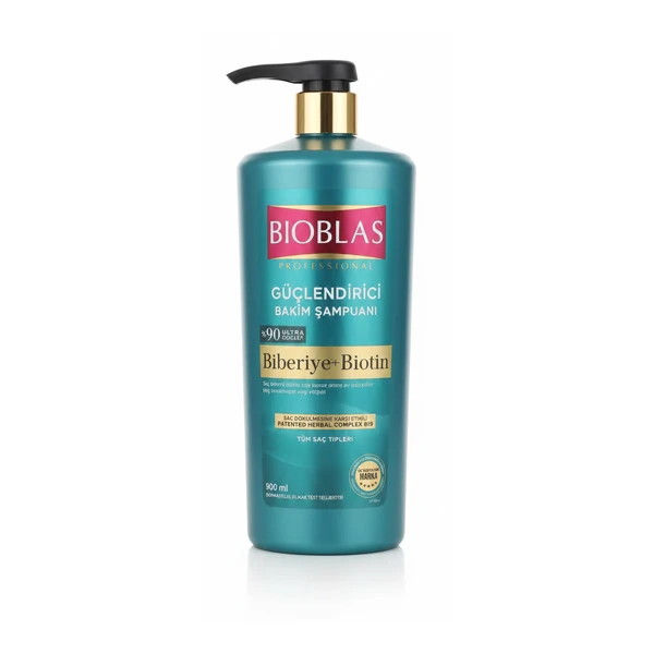شامپو تقویتی رزماری و بیوتین بیوبلاس ۹۰۰ میل - Bioblas Professional Rosemary Biotin Shampoo