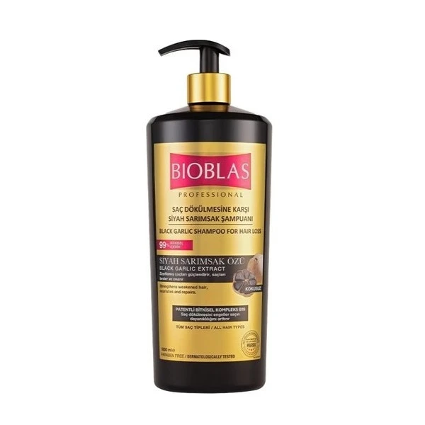 شامپو ضد ریزش سیر سیاه بیوبلاس ۱۰۰۰ میل - Bioblas Professional Black Garlic Shampoo