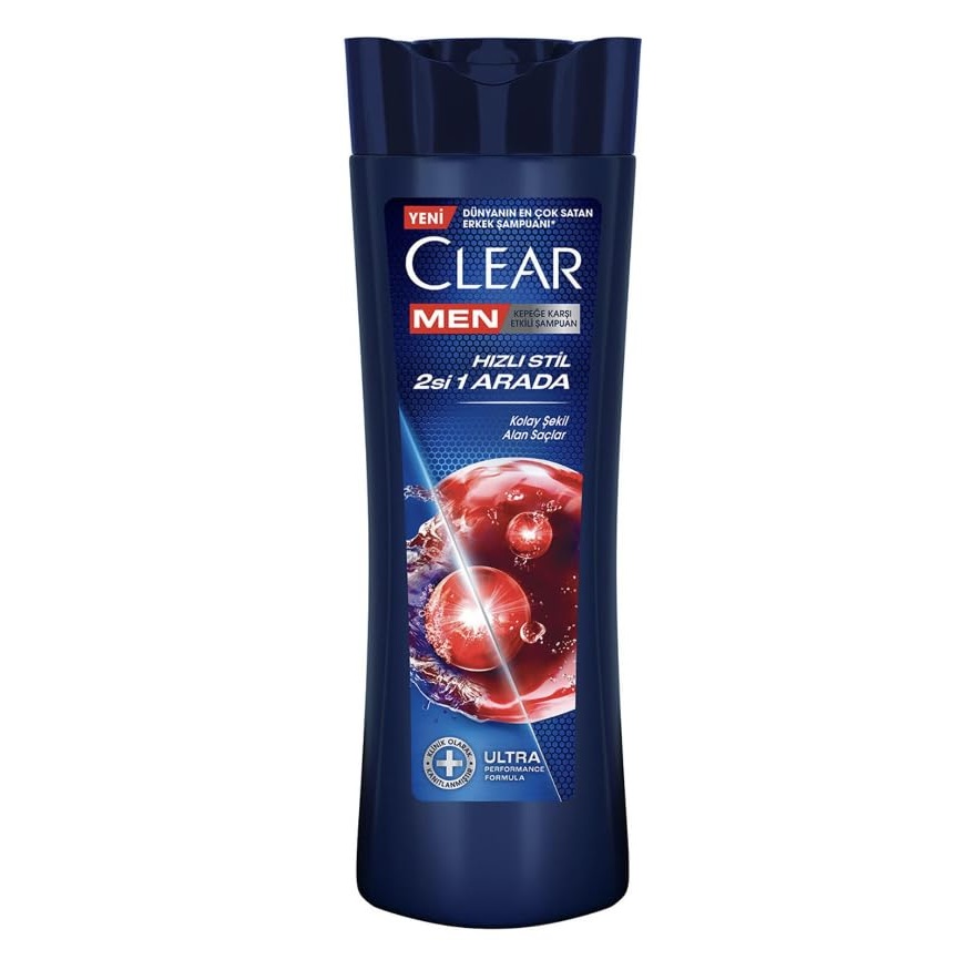 Clear Men Fast Style 2-in-1 Anti-Dandruff Shampoo 350 ml