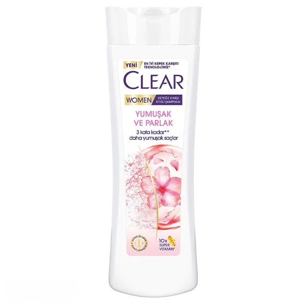 Clear womens softening and anti dandruff shampoo-350ml