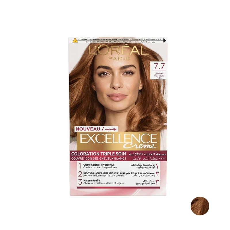 LOREAL Coloration triples soin 7.7