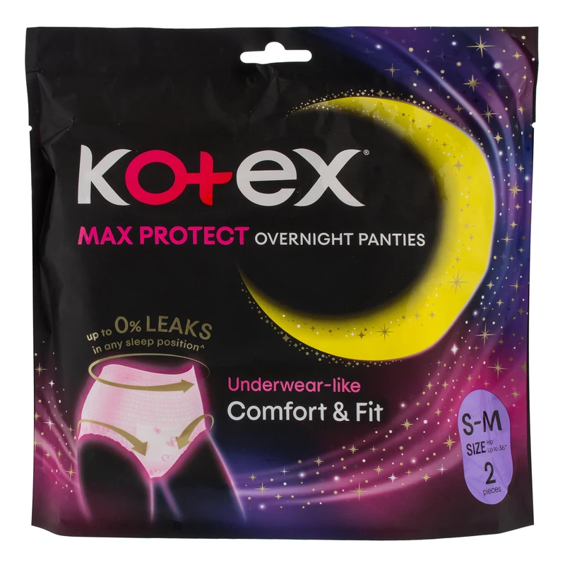 kotex max protect overnight panties
