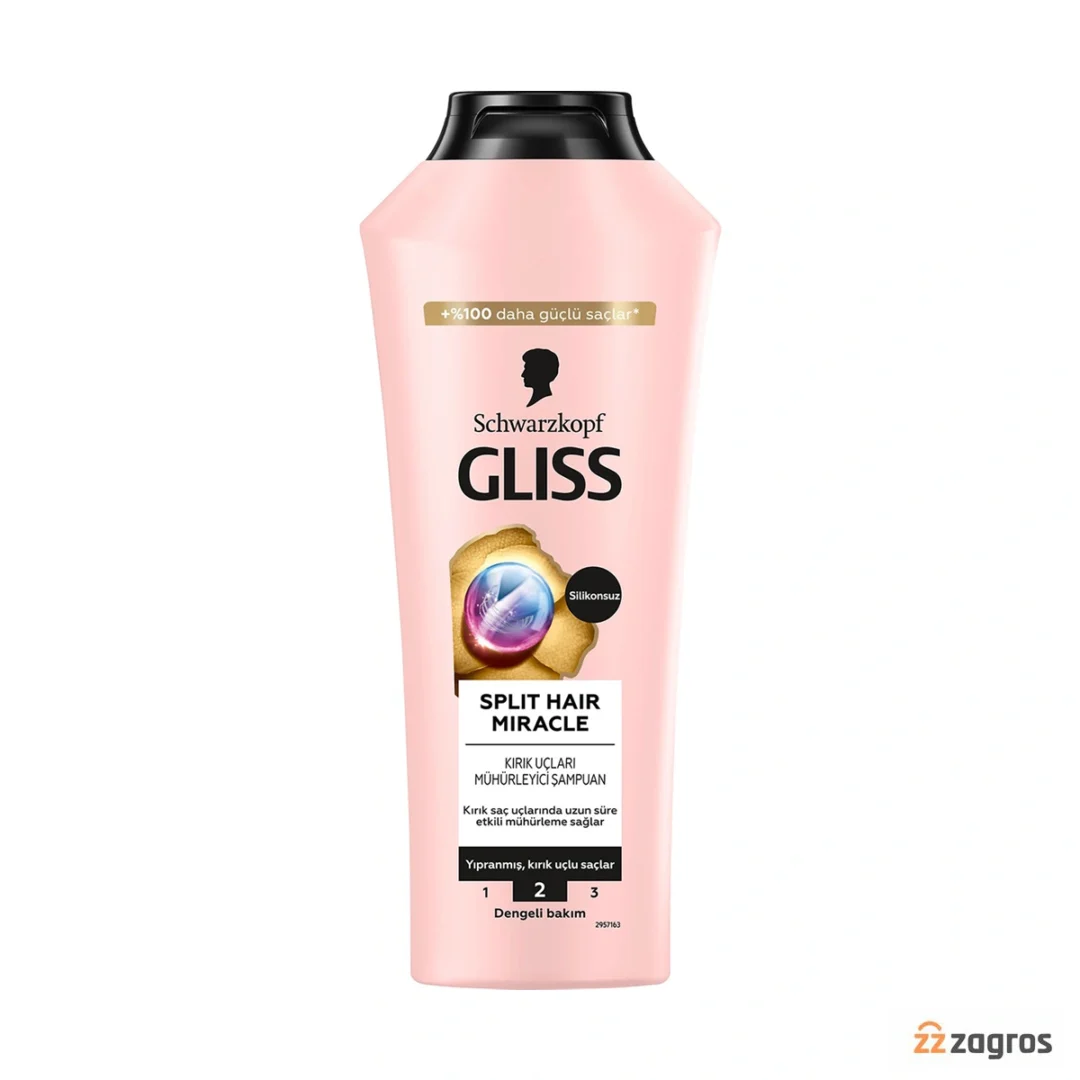 شامپو گلیس مدل split hair miracle 400 میلی لیتر